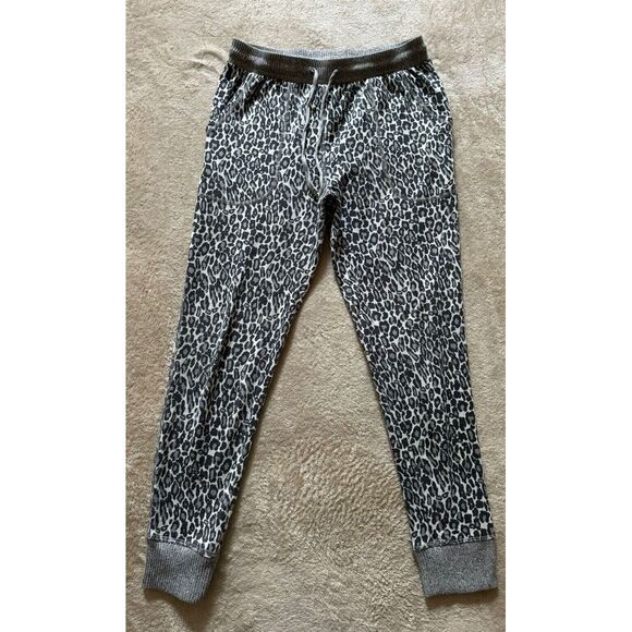 SPLENDID Women's Gray Animal‎ Print Cheetah Stretch Waist Pants Size Small - Picture 1 of 9